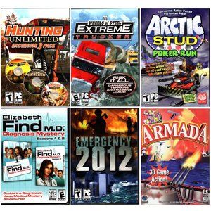 6 PC Games Lot3 - FACTORY SEALED!